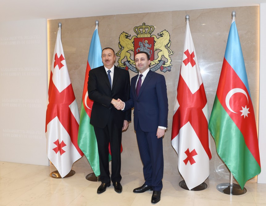 President Ilham Aliyev and the Georgian Prime Minister held a one-on-one meeting