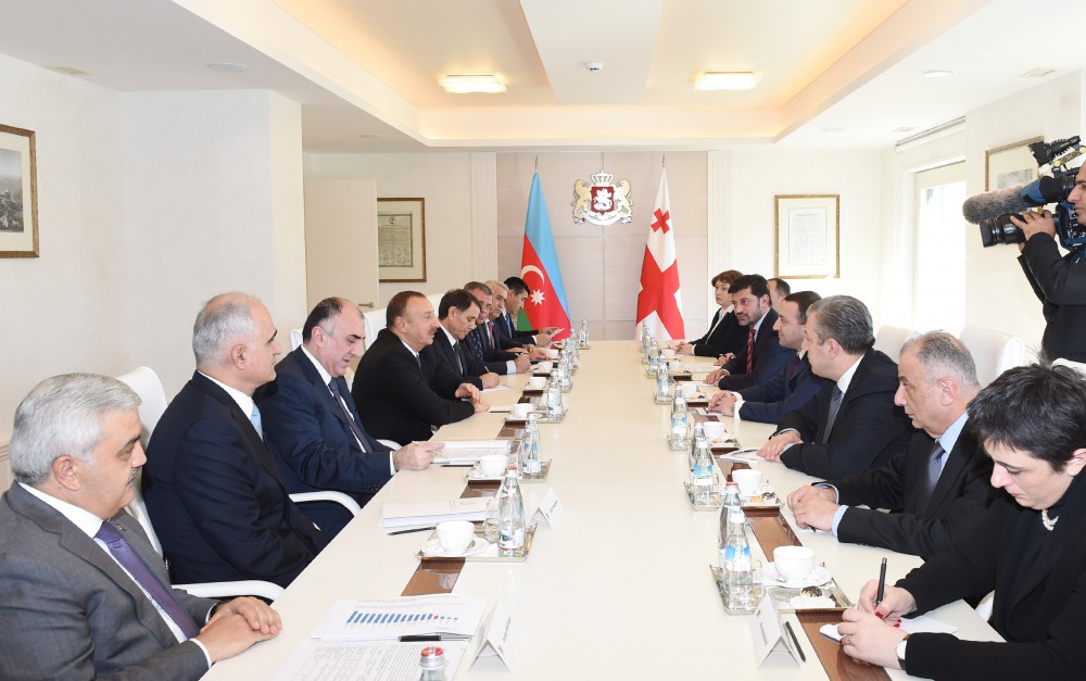 President Ilham Aliyev and the Georgian Prime Minister held an expanded meeting