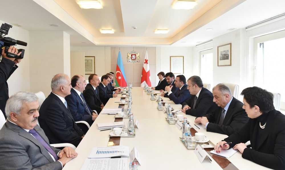 President Ilham Aliyev and the Georgian Prime Minister held an expanded meeting