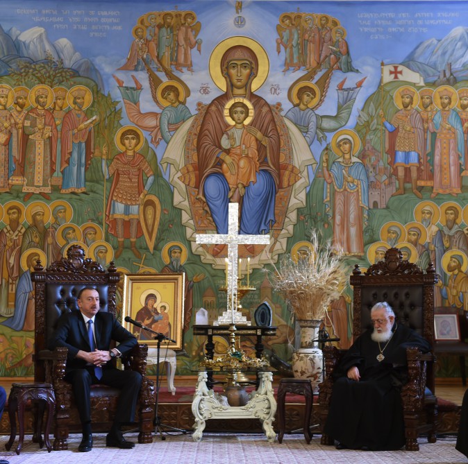 President Ilham Aliyev met with Patriarch of the Georgian Orthodox Church Ilia II