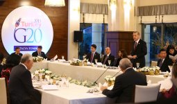 President Ilham Aliyev attended the working dinner hosted by the President of Turkey