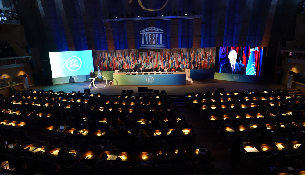 President Aliyev attends UNESCO Forum (PHOTO)
