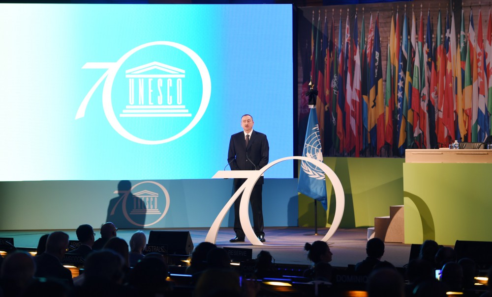 President Aliyev attends UNESCO Forum (PHOTO)