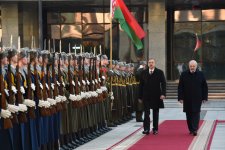Minsk hosts official welcoming ceremony for President Aliyev