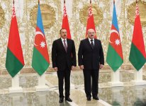 Minsk hosts official welcoming ceremony for President Aliyev
