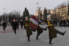 President Aliyev pays tribute to Great Patriotic War Victory in Minsk