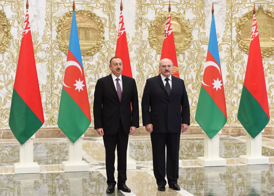 Minsk hosts official welcoming ceremony for President Aliyev