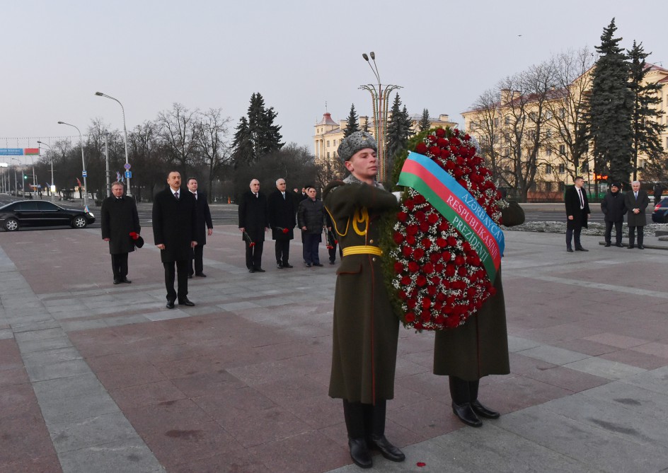 President Aliyev pays tribute to Great Patriotic War Victory in Minsk