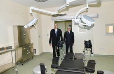 Azerbaijani president attends opening of Nakhchivan Autonomous Republic Hospital (PHOTO)