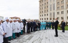 Azerbaijani president attends opening of Nakhchivan Autonomous Republic Hospital (PHOTO)