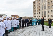 Azerbaijani president attends opening of Nakhchivan Autonomous Republic Hospital (PHOTO)