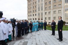 Azerbaijani president attends opening of Nakhchivan Autonomous Republic Hospital (PHOTO)