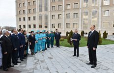 Azerbaijani president attends opening of Nakhchivan Autonomous Republic Hospital (PHOTO)