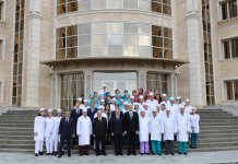 Azerbaijani president attends opening of Nakhchivan Autonomous Republic Hospital (PHOTO)