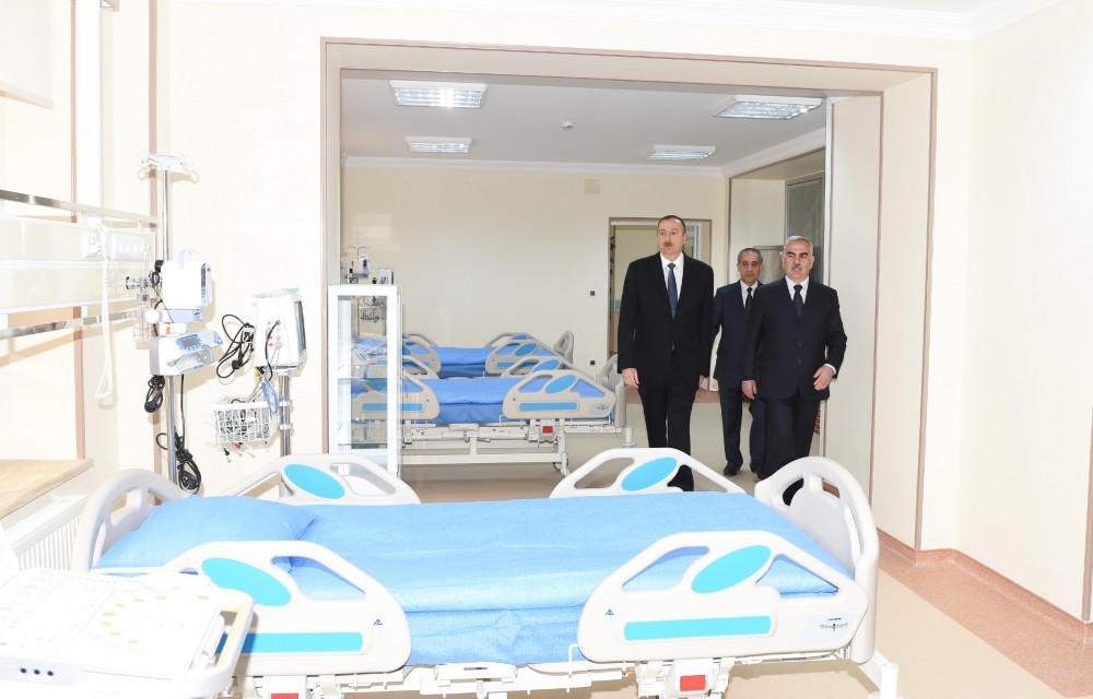 Azerbaijani president attends opening of Nakhchivan Autonomous Republic Hospital (PHOTO)