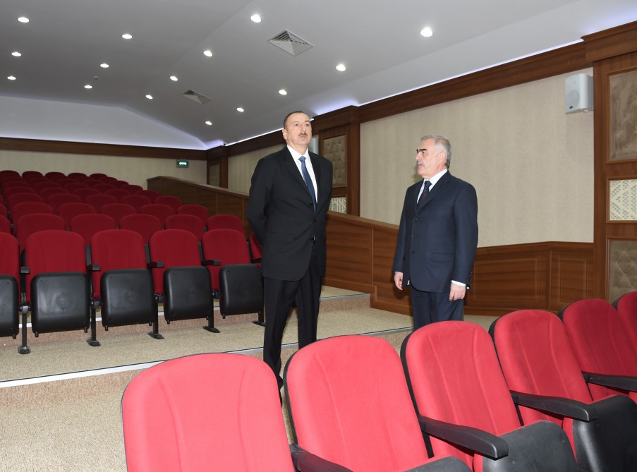 Azerbaijani president attends opening of Nakhchivan Autonomous Republic Hospital (PHOTO)