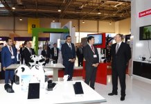 Azerbaijani president visited Bakutel 2015 exhibition (PHOTO)