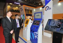 Azerbaijani president visited Bakutel 2015 exhibition (PHOTO)