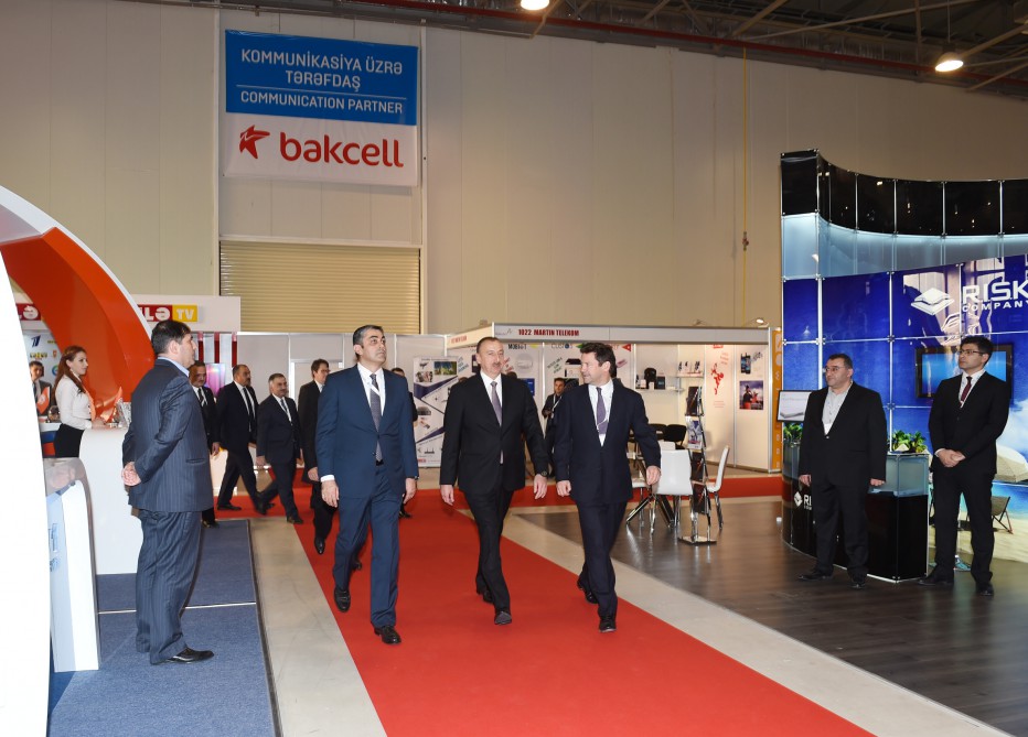 Azerbaijani president visited Bakutel 2015 exhibition (PHOTO)