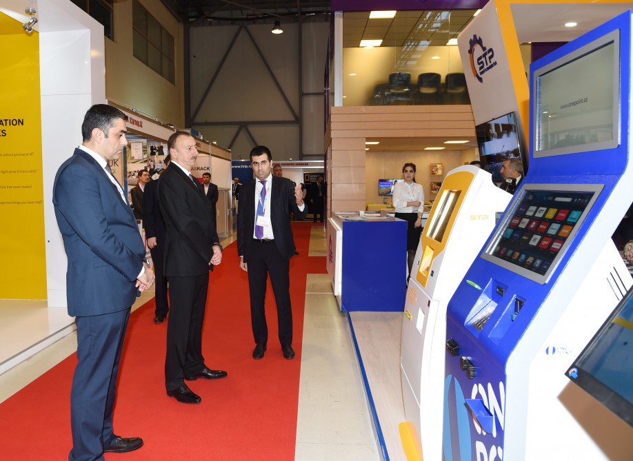 Azerbaijani president visited Bakutel 2015 exhibition (PHOTO)