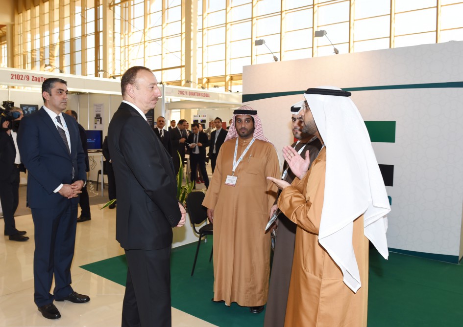 Azerbaijani president visited Bakutel 2015 exhibition (PHOTO)