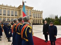Official welcoming ceremony for Turkish PM held in Baku (PHOTO)