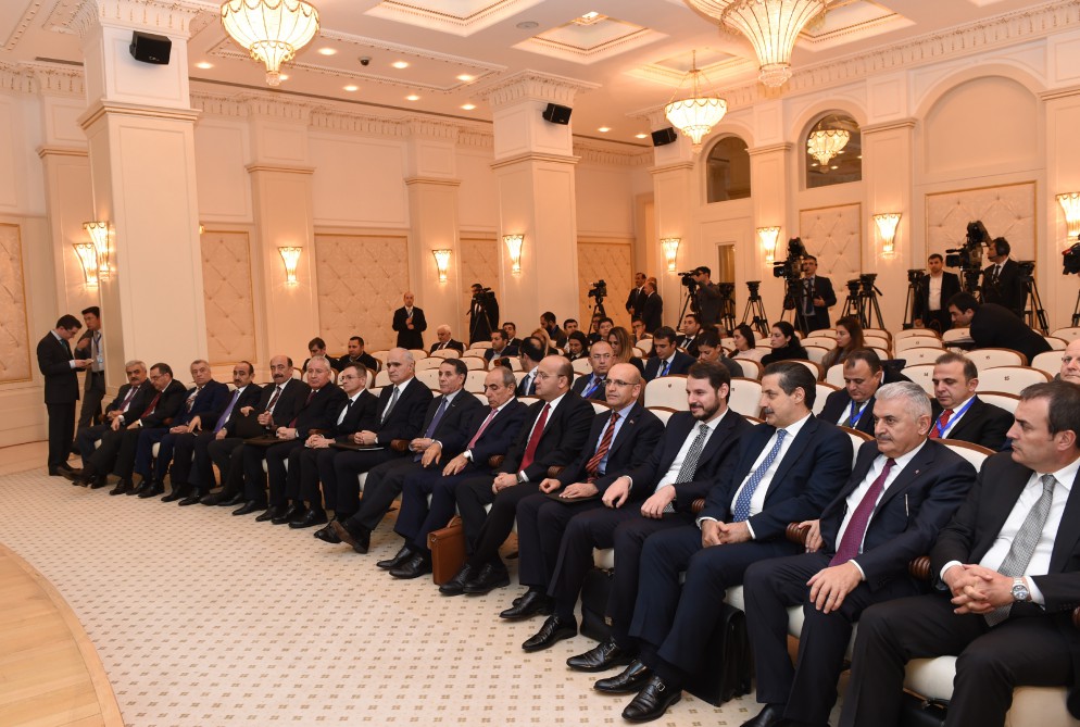 Azerbaijani president, Turkish PM make press statement (PHOTO)