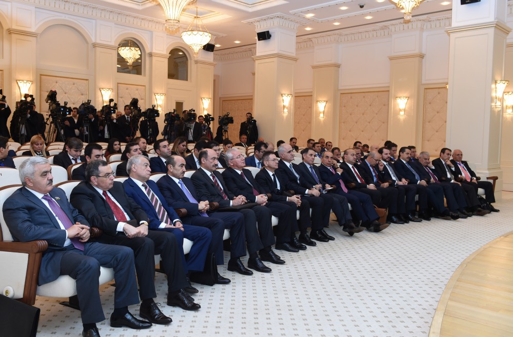 Azerbaijani president, Turkish PM make press statement (PHOTO)