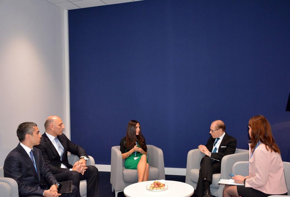 Leyla Aliyeva meets deputy Executive Secretary of UN Framework Convention on Climate Change (PHOTO)