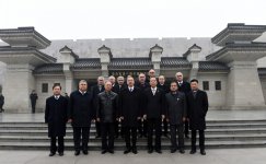 President Ilham Aliyev views Terracotta Army Museum in China