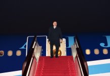 President Aliyev arrives in Beijing from Xian (PHOTO)