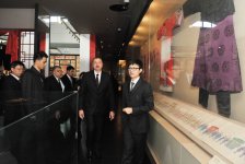 President Aliyev views Capital Museum in Beijing