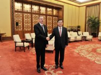 Azerbaijani president meets chairman of Standing Committee of Chinese National People’s Congress (PHOTO)