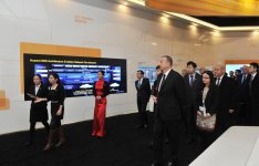 President Aliyev visits exhibition centre of Huawei in Beijing