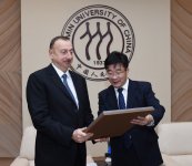 Azerbaijani president honored in Renmin University of China