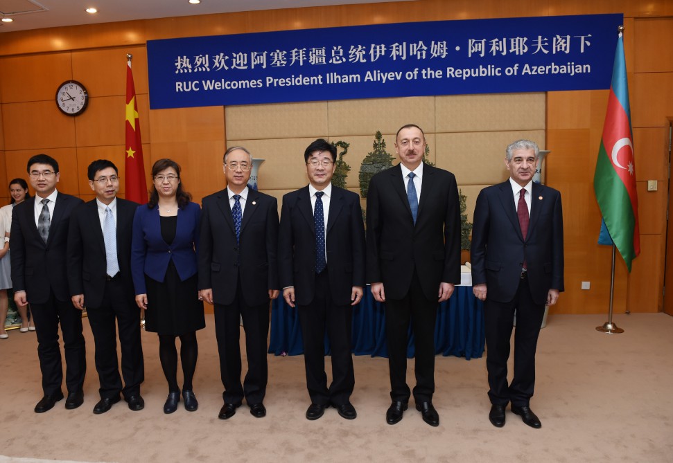 Azerbaijani president honored in Renmin University of China