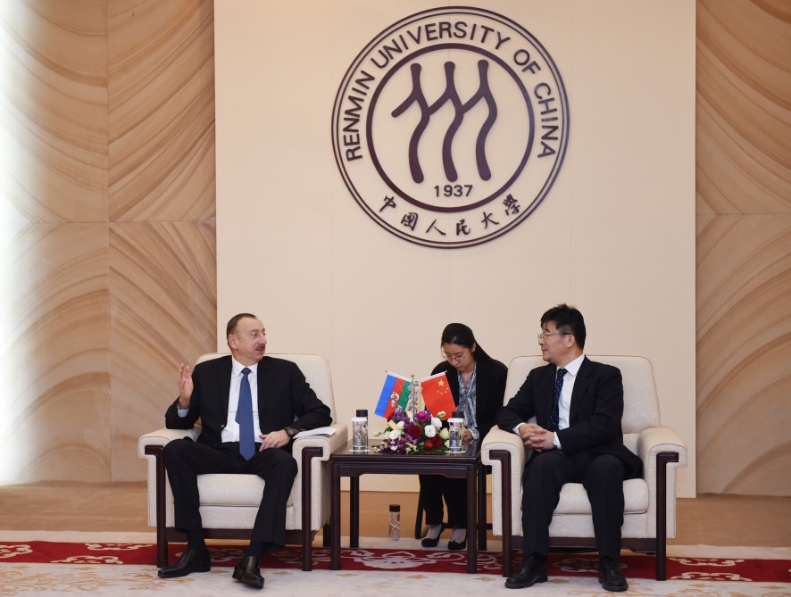 Azerbaijani president honored in Renmin University of China