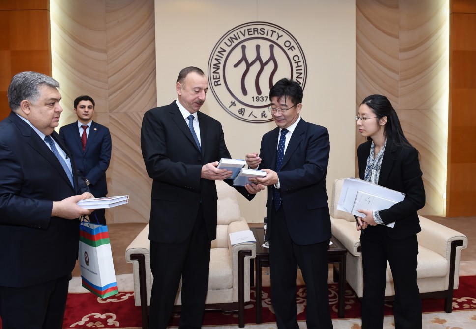 Azerbaijani president honored in Renmin University of China