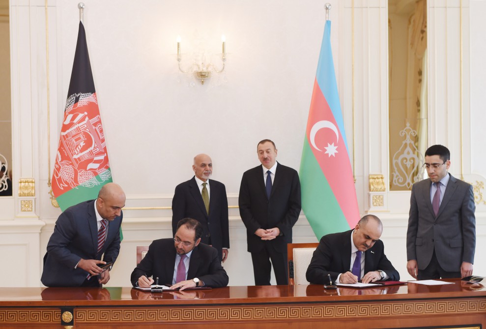 Azerbaijan, Afghanistan sign several documents (PHOTO)