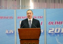 President Aliyev, his spouse attend ceremony dedicated to 2015 sport results