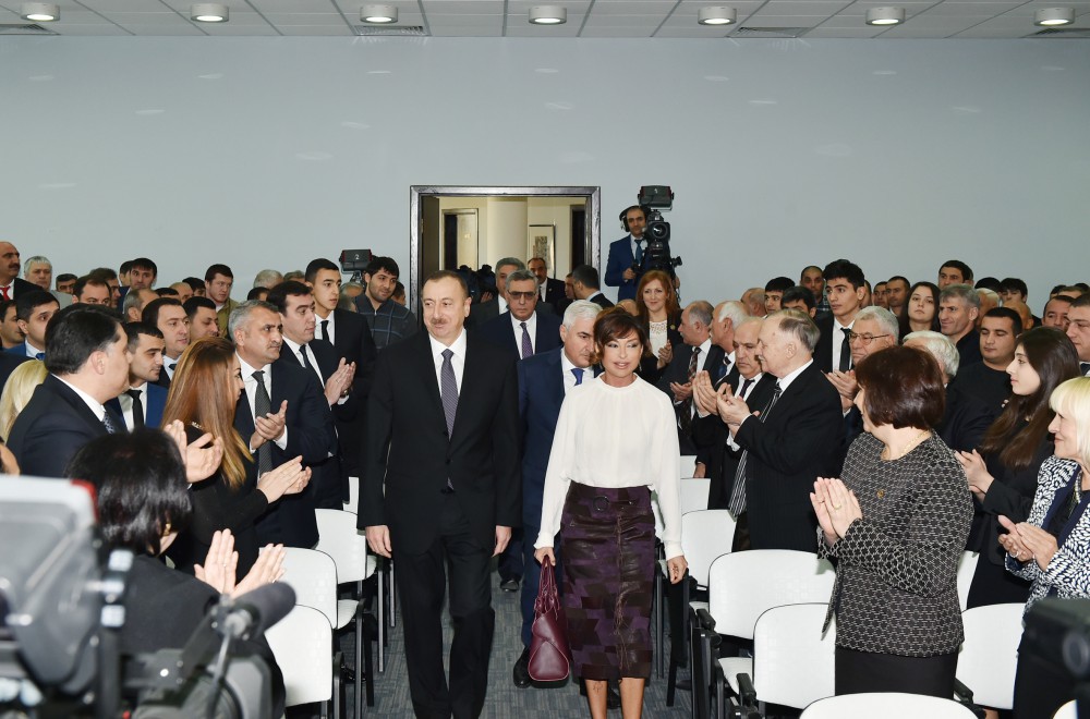 President Aliyev, his spouse attend ceremony dedicated to 2015 sport results