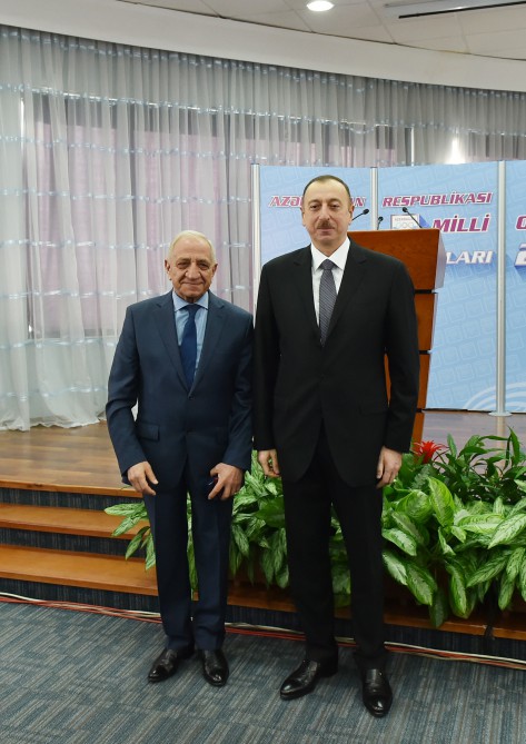 President Aliyev, his spouse attend ceremony dedicated to 2015 sport results