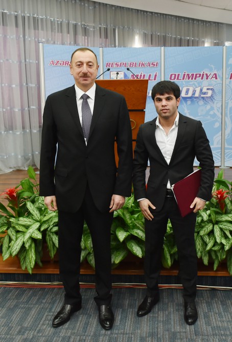 President Aliyev, his spouse attend ceremony dedicated to 2015 sport results