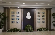 Azerbaijani president attends opening of several electrical substations in Khazar district