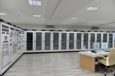 Azerbaijani president attends opening of several electrical substations in Khazar district
