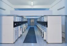 Azerbaijani president attends opening of several electrical substations in Khazar district