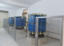 Azerbaijani president attends opening of several electrical substations in Khazar district