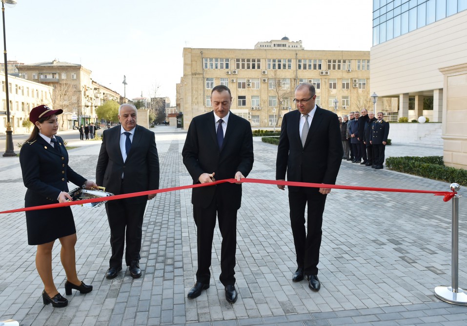 President Aliyev attends opening of expanded metro station in Baku