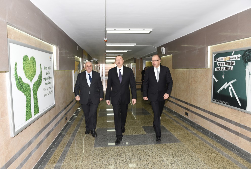 President Aliyev attends opening of expanded metro station in Baku