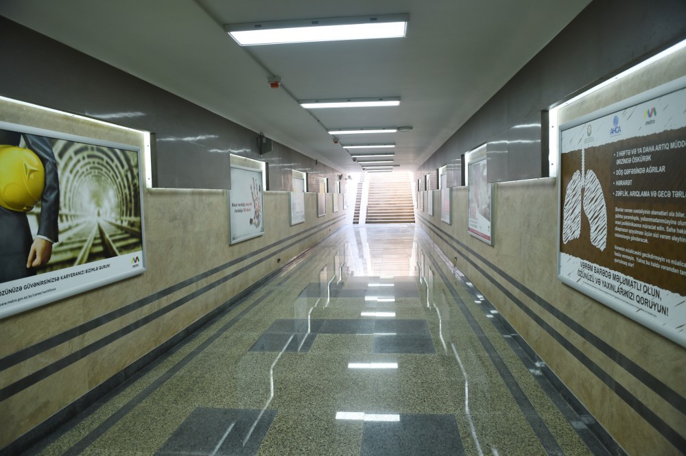 President Aliyev attends opening of expanded metro station in Baku